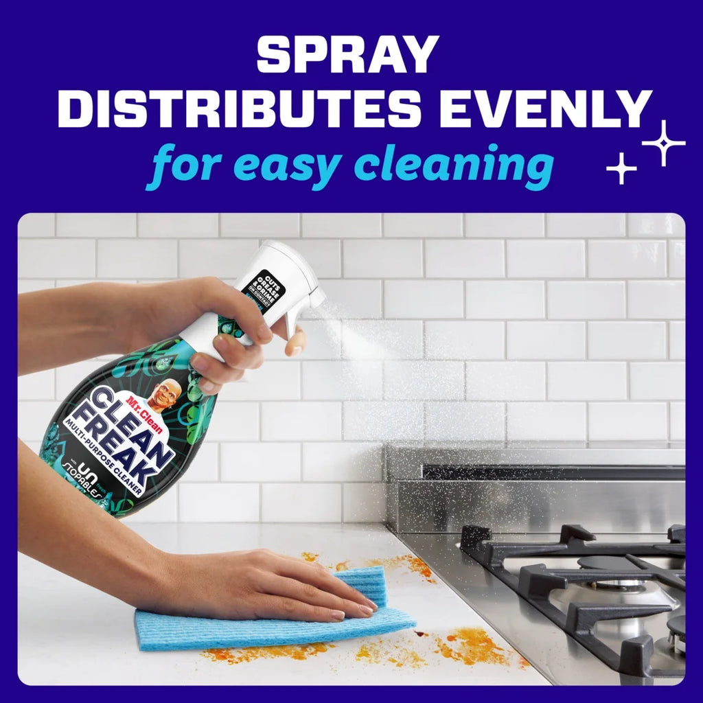 Clean Freak All Purpose Cleaner Spray, Multi-Surface Cleaning, Unstopables Scent, 16 Fl Oz