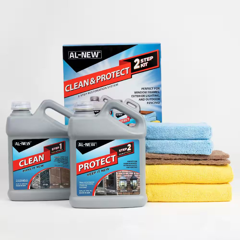 32Oz 2 Step Clean & Protect Kit : Clean, Restore, & Protect Your Outdoor Patio Furniture, Garage Doors, and More