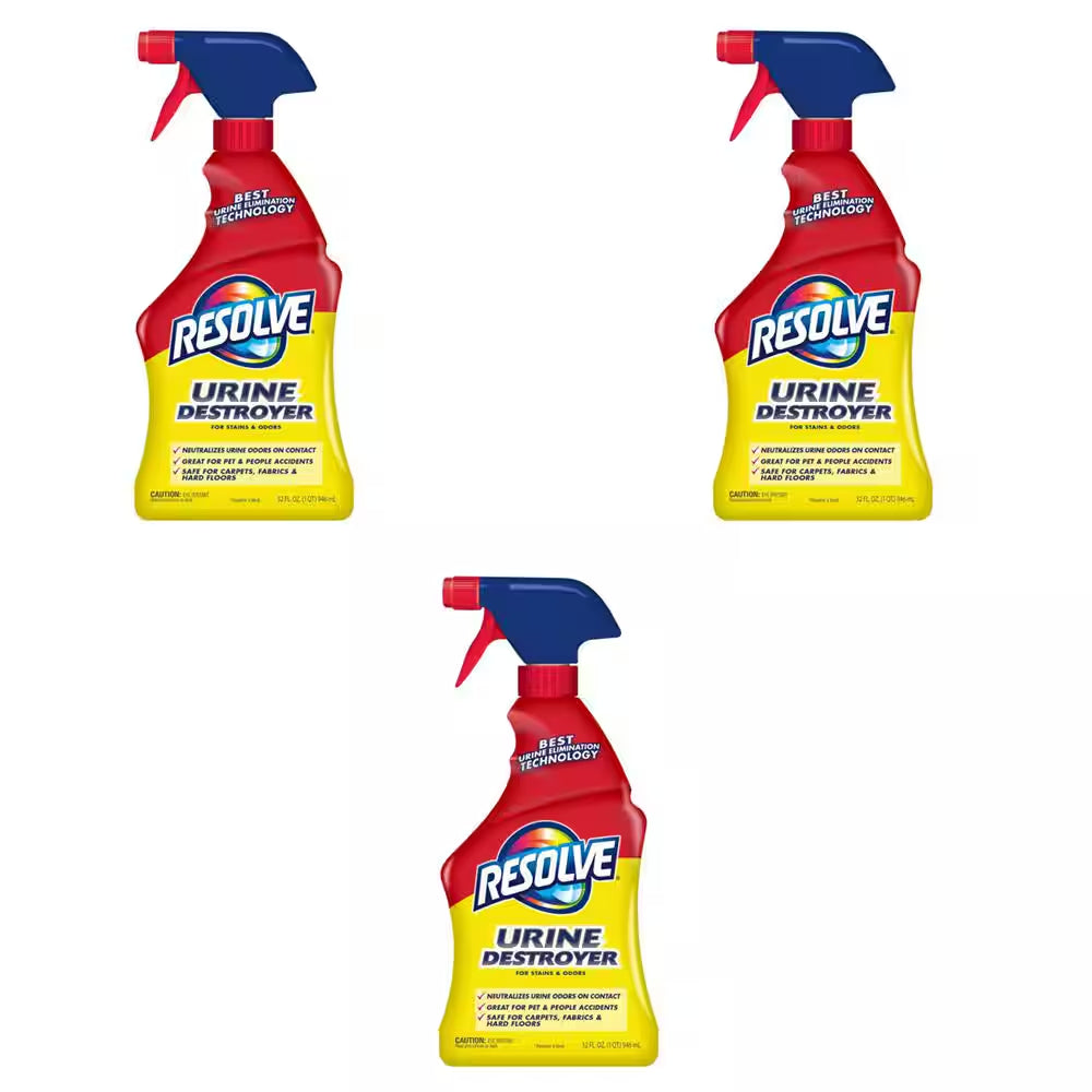 32 Oz. Pet Urine Destroyer and Odor Remover Carpet Cleaner Spray (3-Pack)