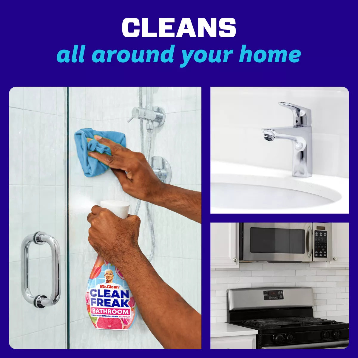 Mr. Clean Clean Freak Grapefruit Bathroom Foaming Surface Cleaner - 16 Fl Oz