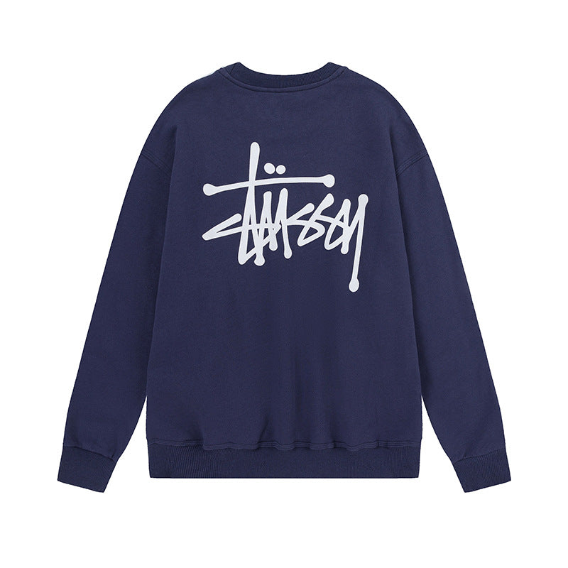 American style trendy loose fit autumn/winter hooded sweatshirt with colorful plush dice print pattern-1