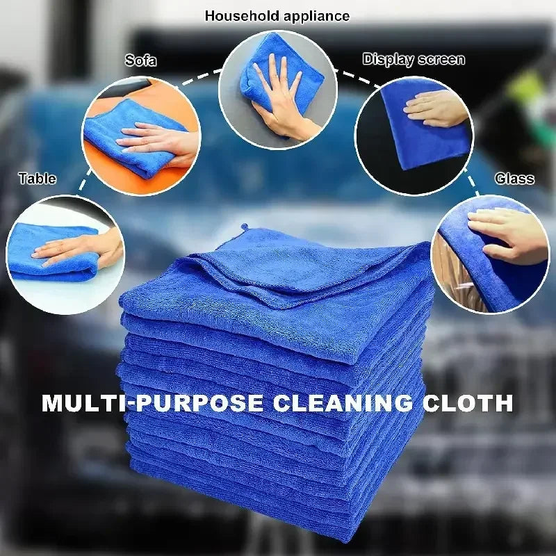1-50Pcs Microfiber Towels Car Wash Drying Cloth Towel Household Cleaning Cloths Auto Detailing Polishing Cloth Home Clean Tools