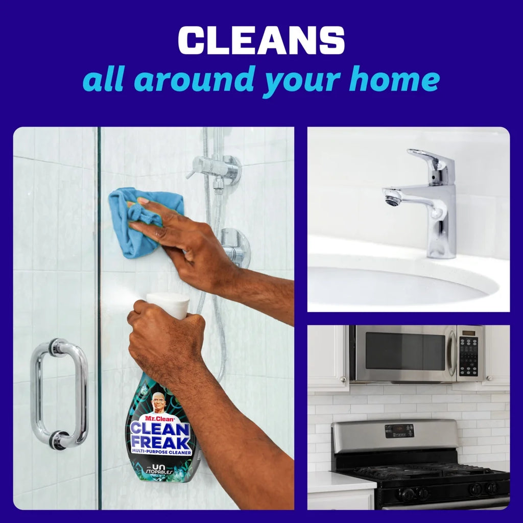 Clean Freak All Purpose Cleaner Spray, Multi-Surface Cleaning, Unstopables Scent, 16 Fl Oz