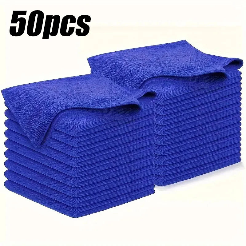 1-50Pcs Microfiber Towels Car Wash Drying Cloth Towel Household Cleaning Cloths Auto Detailing Polishing Cloth Home Clean Tools